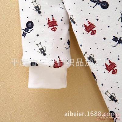 【kookoohouse/咕咕屋厂家直销2015秋冬新款儿童加厚爬服卡通满印花开扣婴儿连体衣】平度市三金针织品加工厂 - 产品库