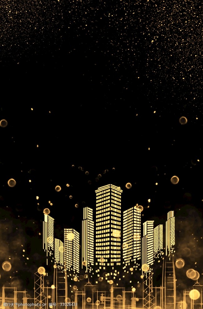黑色房地产背景图片素材