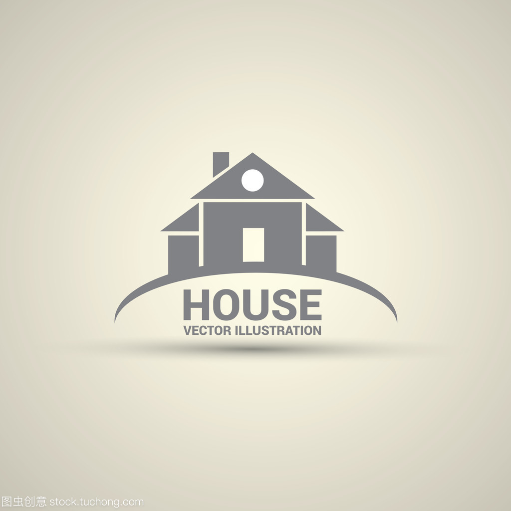 房子抽象房地产 logo 设计模板